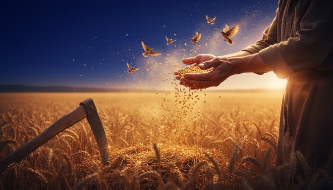 GOD feeding the birds of heaven