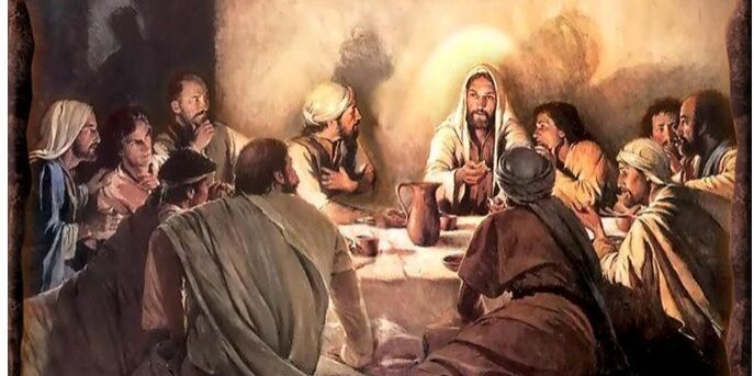Christ with His disciples+Upper Room